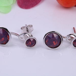 Opal set Earrings, 2 in 1 Earrings, May be Worn as Droppers or Studs, Made from 925 Grade Sterling Silver