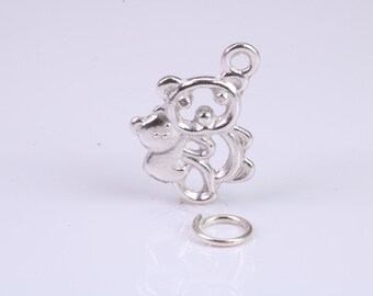 Koala Bear Charm, Traditional Charm, Made from Solid 925 Grade Sterling Silver, Complete with Attachment Link