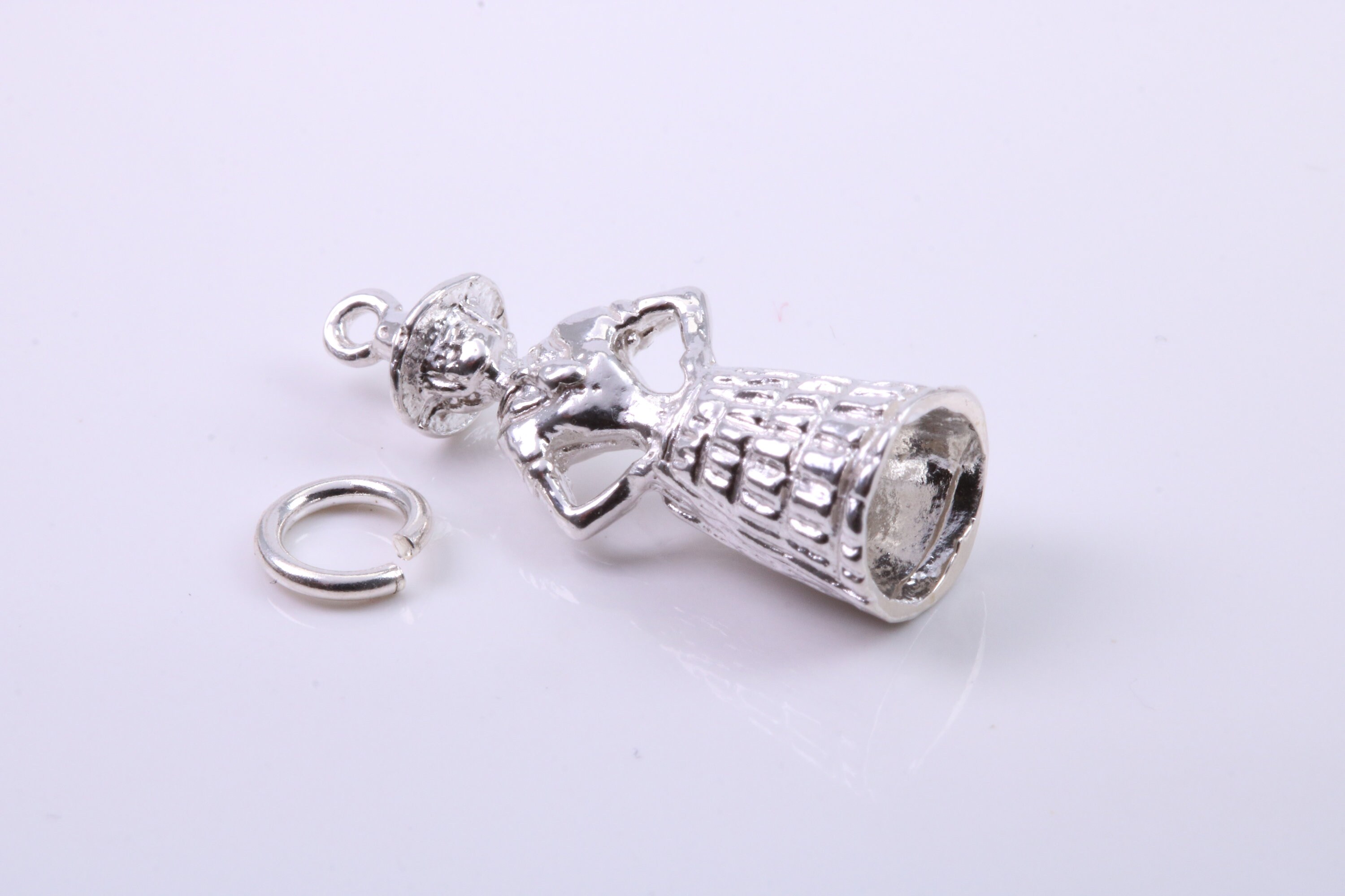 Welsh Lady Ciondolo In Argento 925 – Donna In Costume Tradizionale Gallese - 2