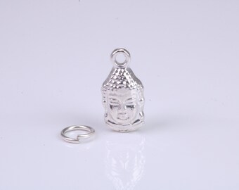 Ciondolo Buddha, realizzato in argento massiccio fuso