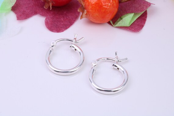 NKlaus Bali Creole single earring 13mm in 925 Sterling