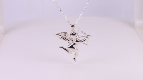 Cupid Necklace, Made From Solid Sterling Silver - Etsy
