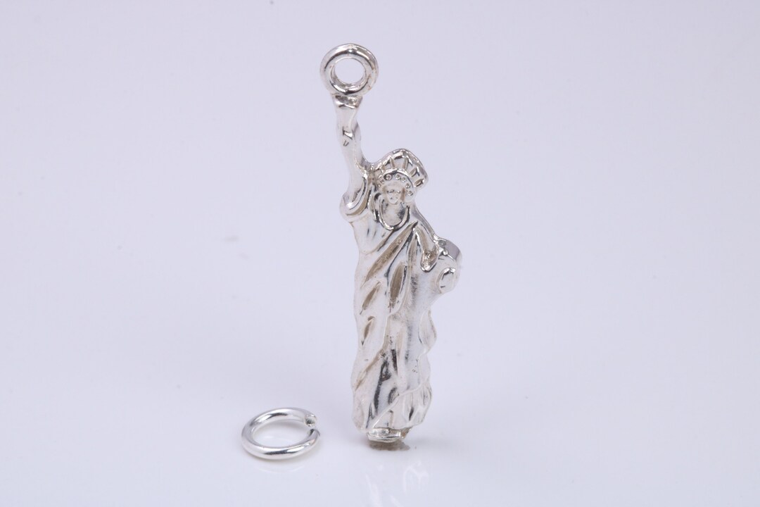 Statue of Liberty Charm, Traditional Charm, Made From Solid 925 Grade