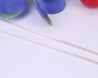 Box Chain, Made from solid 925 graded Sterling Silver, 16 inches long