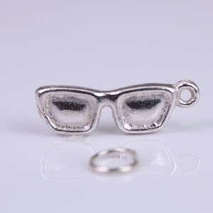 Sunglasses Charm, Traditional Charm, Made from Solid 925 Grade Sterling Silver, Complete with Attachment Link