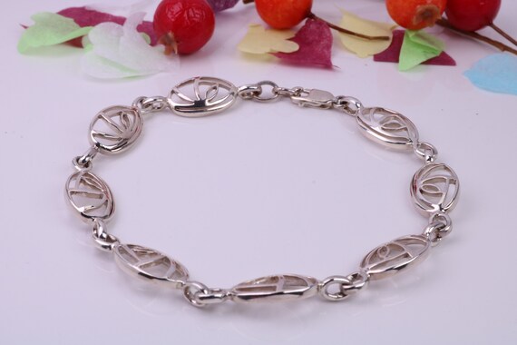 Bracelet à Maillons En Argent Massif Occasion
