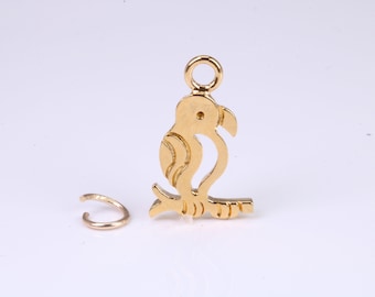 Parrot Charm, Made from So, Complete with Attachment Link