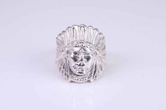 Native American Huge Heavy Buffalo Head Sterling Silver Ring Native American Huge Heavy Buffalo Head Sterling Silver Ring