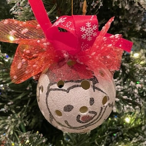 Pickleball Ornament - Upcycled