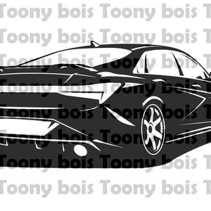 22 i30N SVG file - 2022 Hyundai i30 N sedan design for vinyl cutting decals, stickers, cnc machine, shirt and/or hoodie printing hdt