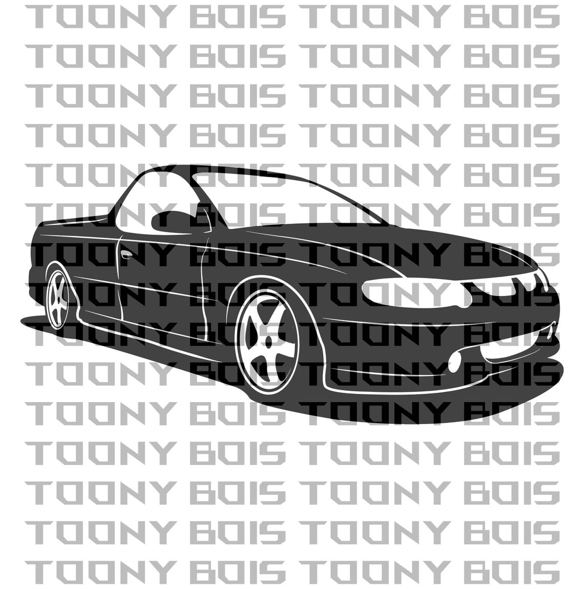 2000 VU Holden Commodore Ute SVG for Vinyl Cutting - Stickers, Decals ...