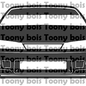 JDM 200sx SVG File - Nissan Silvia S14 design for vinyl cutting decals, stickers, cnc machine, shirt and/or hoodie printing hdt