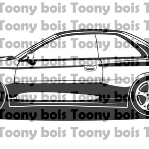 JDM Subie SVG - Subaru 22B Race Car design for vinyl cutting decals, stickers, cnc machine, shirt and/or hoodie printing hdt