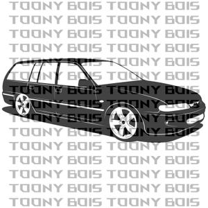 1996 VS Holden Commodore Wagon SVG for Vinyl Cutting - Stickers, Decals, T-Shirt & Hoodie Prints (PNG inculded)
