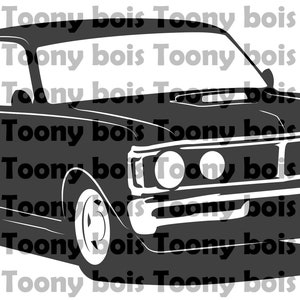 XY GTHO SVG file - 1971 Ford gt PhaseIII design for vinyl cutting decals, stickers, cnc machine, shirt and/or hoodie printing hdt