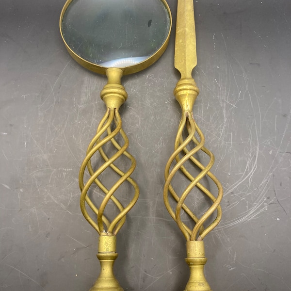 Antique Brass Letter Opener Etsy