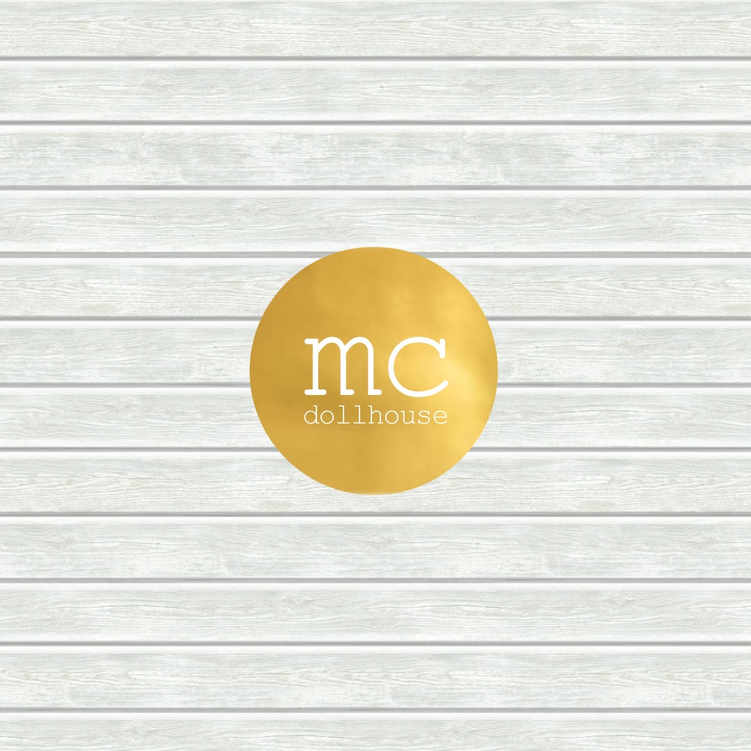 Printable Dollhouse Wallpaper Shiplap Wood 112 1/6 White Farmhouse