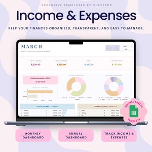 Income and Expense Tracker Spreadsheet Personal Financial Planner Excel Spreadsheet Monthly Expense Tracker Google Sheets Template Finance
