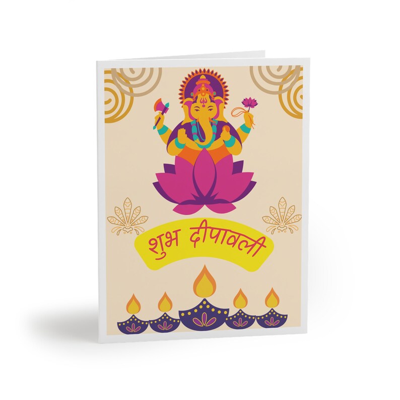 Shubh Deepavali Happy Diwali Hindi Greeting cards 8 16 image 1
