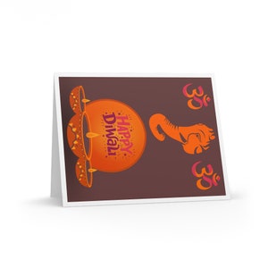 Happy Diwali Ganesha and Om Greeting cards 8 16 and 24 pcs image 5