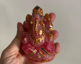 Ganesha, Rose Quartz, obstacle remover, prana bearer, luck and new beginnings, reiki, chakras