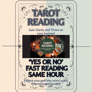 Lectura rápida y precisa de SÍ/NO, 1 pregunta, respuesta instantánea, misma hora, lectura psíquica con cartas del tarot, tarot psíquico, claridad, percepción