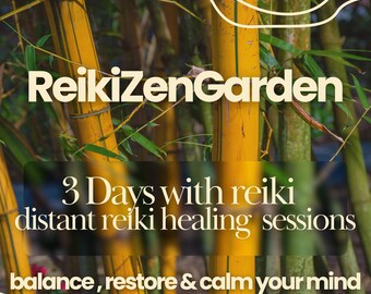 3x Days Reiki Healings for Intentions: Energy Healing Sessions, 20 min each