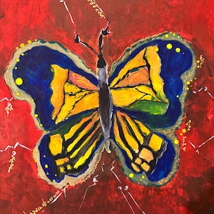 Impresión artística "Efecto mariposa de las Pléyades", LightCodes, multidimensional (formato A3)