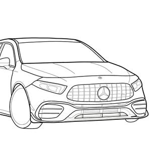 Mercedes AMG A45 digital print