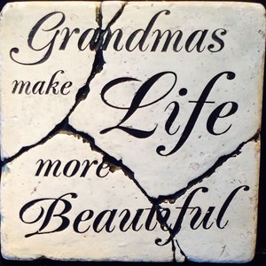 Latex Mould for making this Lovely Grandma Stepping stone/plaque