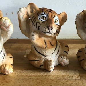 3 Latex Moulds for making this Set of Tiger Cubs