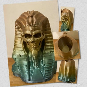Latex mal voor het maken van deze Farao-stijl plantenbak