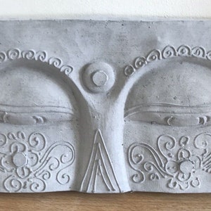 Latex mould for making this Lovely Buddha Eyes Plaque