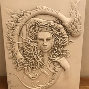 Latex mould for making this Stunning Angel Plaque