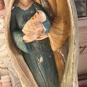 Latex mould for making this Mary & Joseph statue/candle