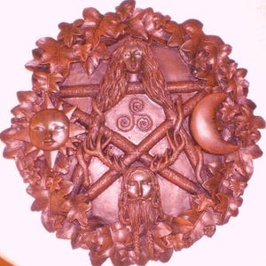Latex Mould for making  This Pentacle plaque