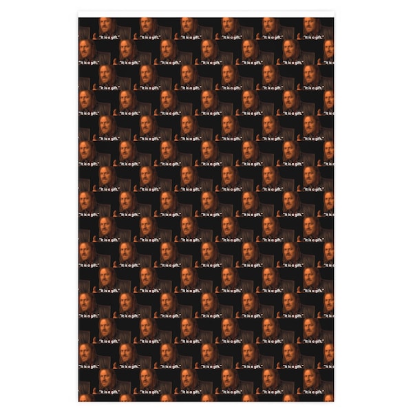 It Is A Gift Wrapping Paper (Black)