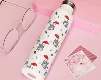 Totoro Rain - Slim Water Bottle