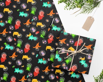 Space Dinosaurs Wrapping Paper