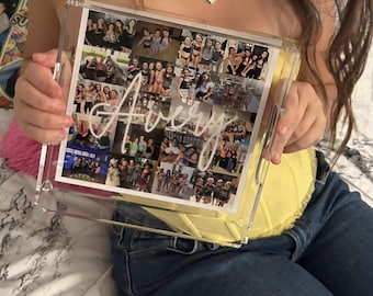 Personalized Acrylic Tray, Custom Photo Collage Gift