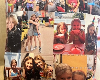 Personalized Photo Collage Pillow, Custom Memory Keepsake for Birthday, Graduation, Family or Memorial Gift