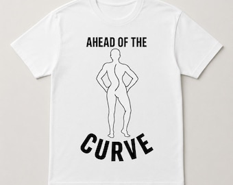 Ahead of the Curve Scoliosis Shirt, Funny White Unisex Graphic Tee