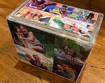 Personalized Photo Collage Jewelry Organizer, Custom Acrylic Display for Teens
