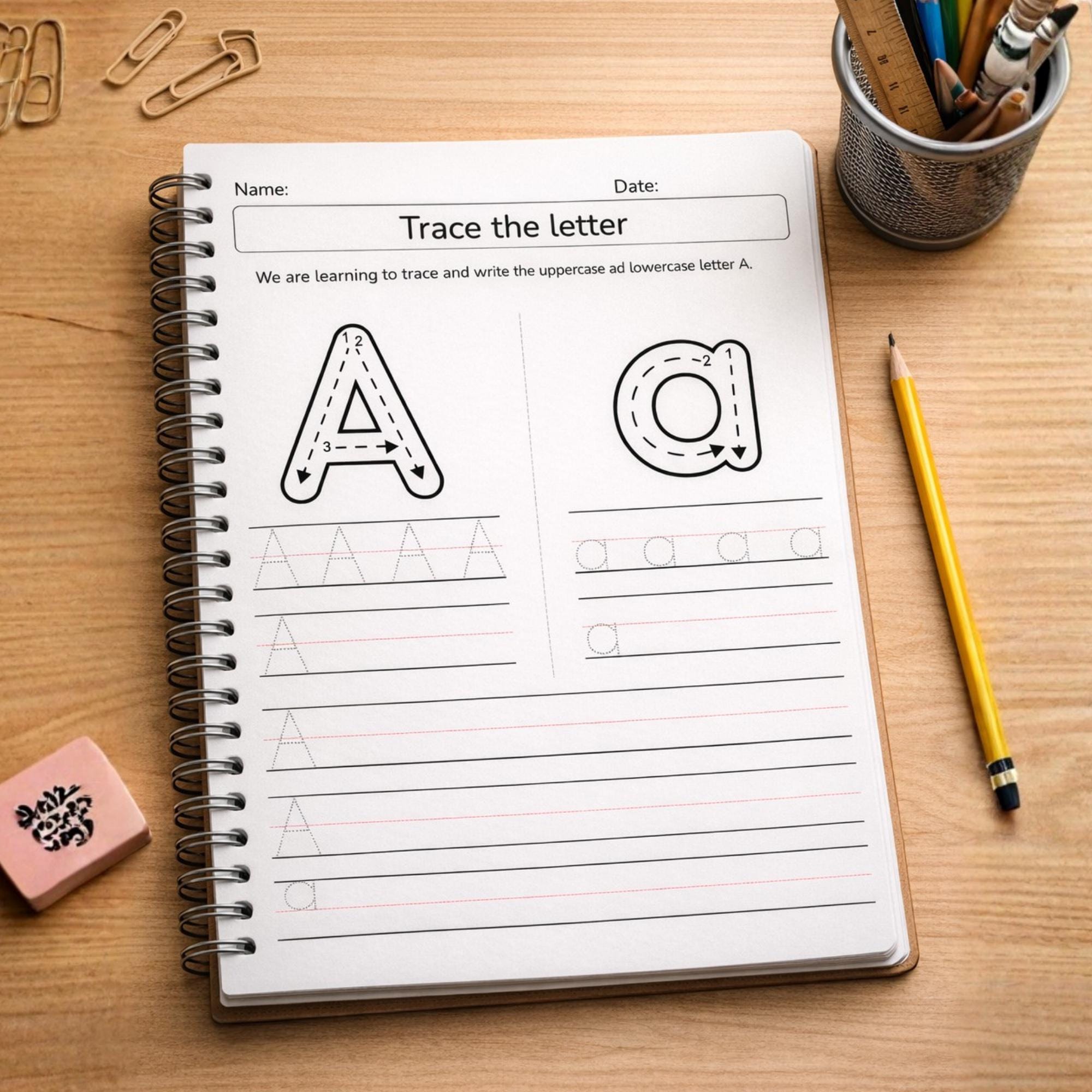 Trace the Letter Worksheets Printable, Alphabet Tracing Worksheets ...