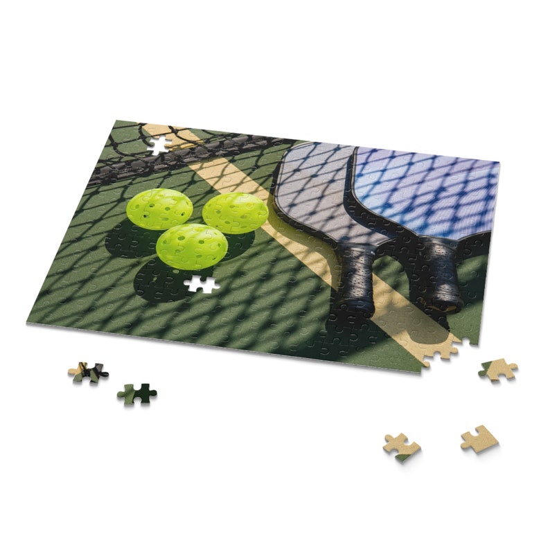 Pickleball Puzzle 120 252 500piece paddle Court Ball Etsy