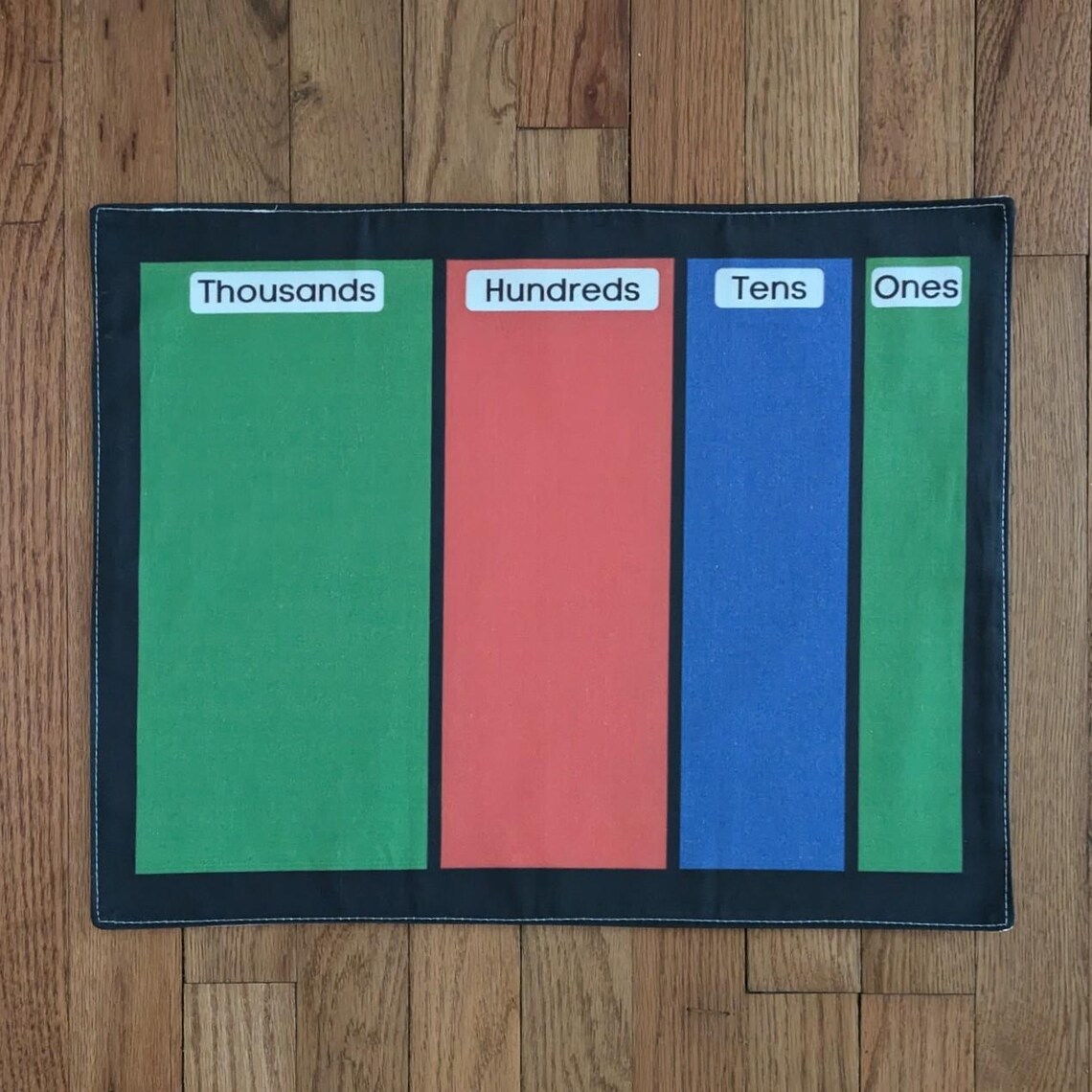 Montessori Golden Bead Mat, Primary Math Mat, Cloth Place Value Chart ...