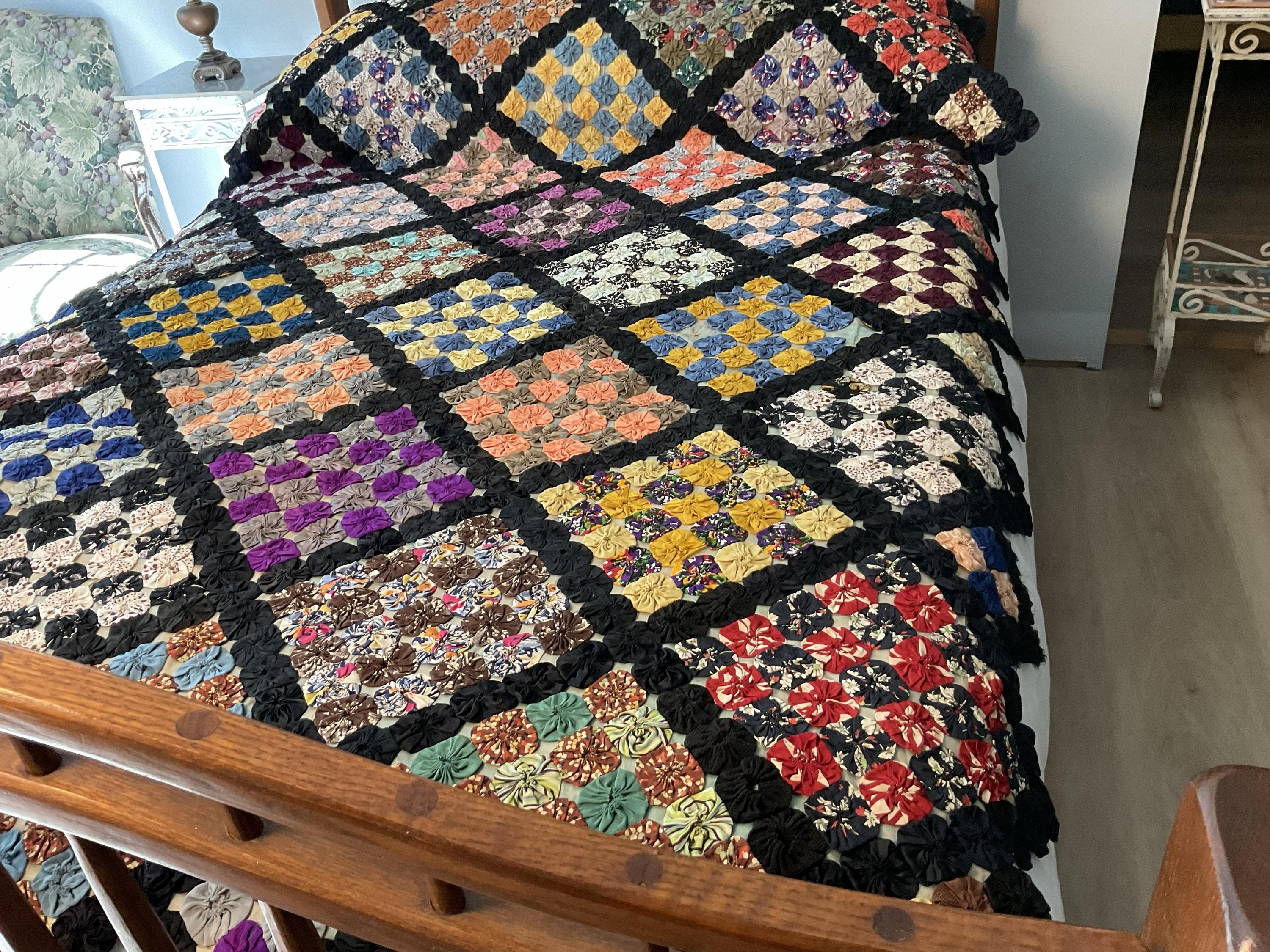 Antique yoyo quilt - Etsy 日本
