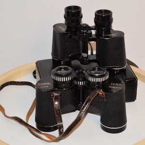 Vintage Bushnell Binoculars: Sportview 8x30 with Leather Case