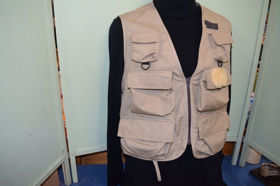 Vintage Orvis Fly Fishing Vest XL Lots of Pockets and Clips