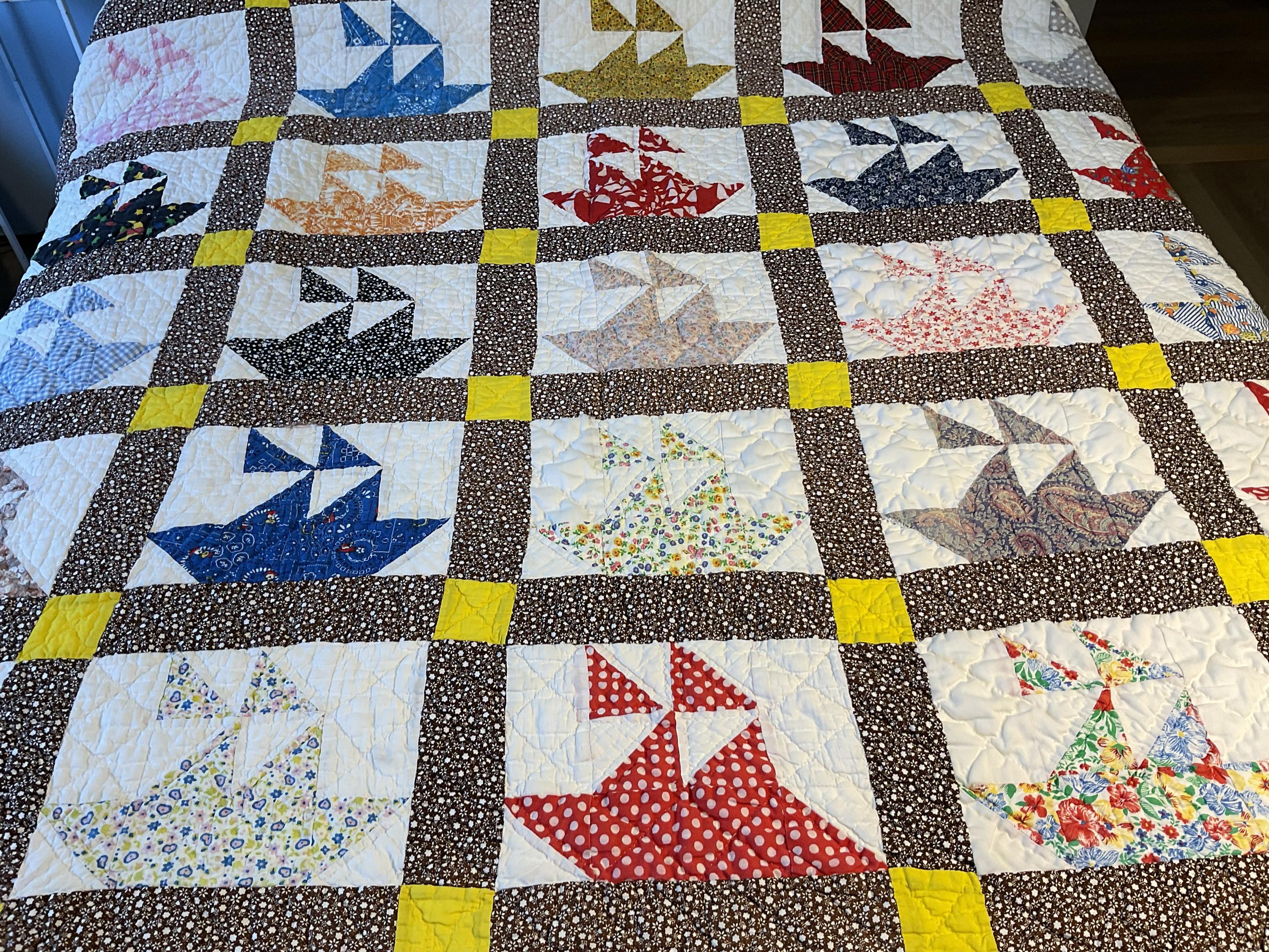 Vintage Sailing Quilt - Etsy